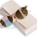 Progressive Sunglasses for Women Men, TR90 Multifocal Reader Sunglasses with Spring Hinge, UV400 Protection, Magnification Strength: 2.5x