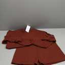  WOMENS SET Long sleeve shirt with shorts (Auburn, size L )