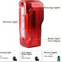 RH Halogen W/o Blind Spot Tail Light Fit for 2023 2024 Ford F250 F350 F450 F550 XL XLT Super Duty Rear Lamp Incandescent Rear Lights Assembly Right Passenger Side PC3B13B504AF