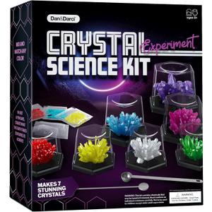 Dan&Darci Crystal Growing Kit for Kids - Science Experiments Gifts for Boys & Girls Ages 8-14 Year Old - Toys Teen Age Boy/Girl Arts & Crafts Kits - Cool Projects Ideas 8 9 10 11 12 Yr Olds (Multi-Colored)