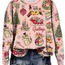 Huovud Vintage Christmas Shirts for Women Long Sleeve Vintage Santa Claus Shirts Fashion Christmas Holiday Tops (As Shown-7, XX-Large) White