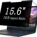 Magnetic Laptop Privacy Screen 15.6 Inch for 16:9 Computer Monitor, Removable 15.6 Anti Glare Protector Blue Light Filter Shield Compatible with HP Dell Xps Acer Asus Samsung Lenovo ThinkPad Envy