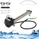 4kw 26-C3160-2S Heater, 73791 Double-Barrel Low-Flow for Watkins/Hot Spring/Tiger River/Hot Spot/Caldera/Laing tri-Bend Hot Tubs, 1.0/4.0KW 120/240 Volt, Replace C3160-2S, 73039, 73791