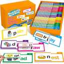Phonics Flash Cards Word Family Build Book,Learn to Read 30 Read and Rhyme Flip Books,Sight Words Flash Cards Kindergarten Phonics Flip Books for Kids Classroom Homeschool Preschool Learning Activity