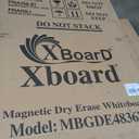 XBoard Magnetic Whiteboard 48 x 36, White Board 4 x 3, Dry Erase Board with Detachable Marker Tray