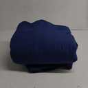 Chezmoi Collection Austin 3-Piece Oversized Bedspread Coverlet Set (Queen, Navy)