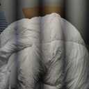 Feather Down Comforter Queen Size, All-Season Duvet Insert Feather and Down Cotton Fabric Fluffy Medium Warm Quilt Comforter with Corner Tabs (White)