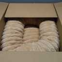 Bedsure ComfyFleece Donut Small Dog Bed - Dog Beds for Small Dogs with Corduroy Fleece & Anti Slip Bottom, Round Faux Fur Pet Beds with Washable Removable Cover, Sandy Beige, 23x23x7 inches