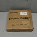 Corner Shower Caddy, 2 Pack Adhesive Shower Corner Organizer Shelves, No Drilling Stainless Steel Shower Storage Rack with Hooks&Toothpaste Holder for Bathroom Kitchen for 90 Corners Only (black)