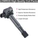 Set of 6 Ignition Coil Pack for 3.5 3.7 V6 Acura MDX Honda Ridgeline Pilot Saturn vue 2001 2002 2003 2004 2005 2006 2007 2008 2009 Coils Replaces# UF400 UF512 C1460