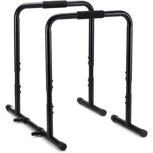 OLIXIS Dip Bar, Adjustable Heavy Duty Dip Bar Station with Soft High-Density Foam Handles, Stabilizer Parallel Parallette Bar Fitness Equipment for Home, Gym, Patio, Office