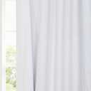 HPD Half Price Drapes Cotton True Blackout Curtains 120 inches Long Solid Thermal Insulated Window Treatment Curtain 50 X 120 (1 Panel), PRCT-BO09B-120, Whisper White