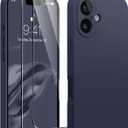 AOTESIER Magnetic for iPhone 16 Case, [Compatible with MagSafe][Camera Protection], Food Grade Silicone Phone Case with [2 Screen Protectors], Anti-Scratch Protective Lining, 6.1inch, Midnight Blue