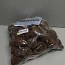 100Ct Brown Velvet Christmas Ornaments for Tree, Shatterproof Flocked Christmas Ball Ornaments Plastic Assorted Xmas Decorations Bulk Set with Pre-Tied String for Holiday (Brown)