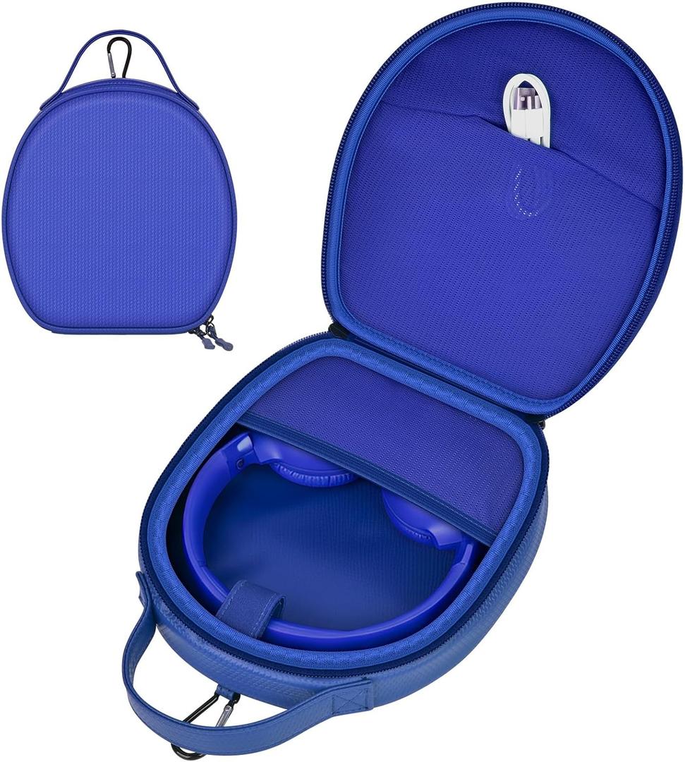 ANKHOH Universal Headphone Case for JBL Tune 770NC/720BT/760NC/510BT, for JBL Live 660NC/770NC, for Sony WH-CH520/720N, for Beats Studio Pro, Hard Case with Storage (Box Only)(Blue)