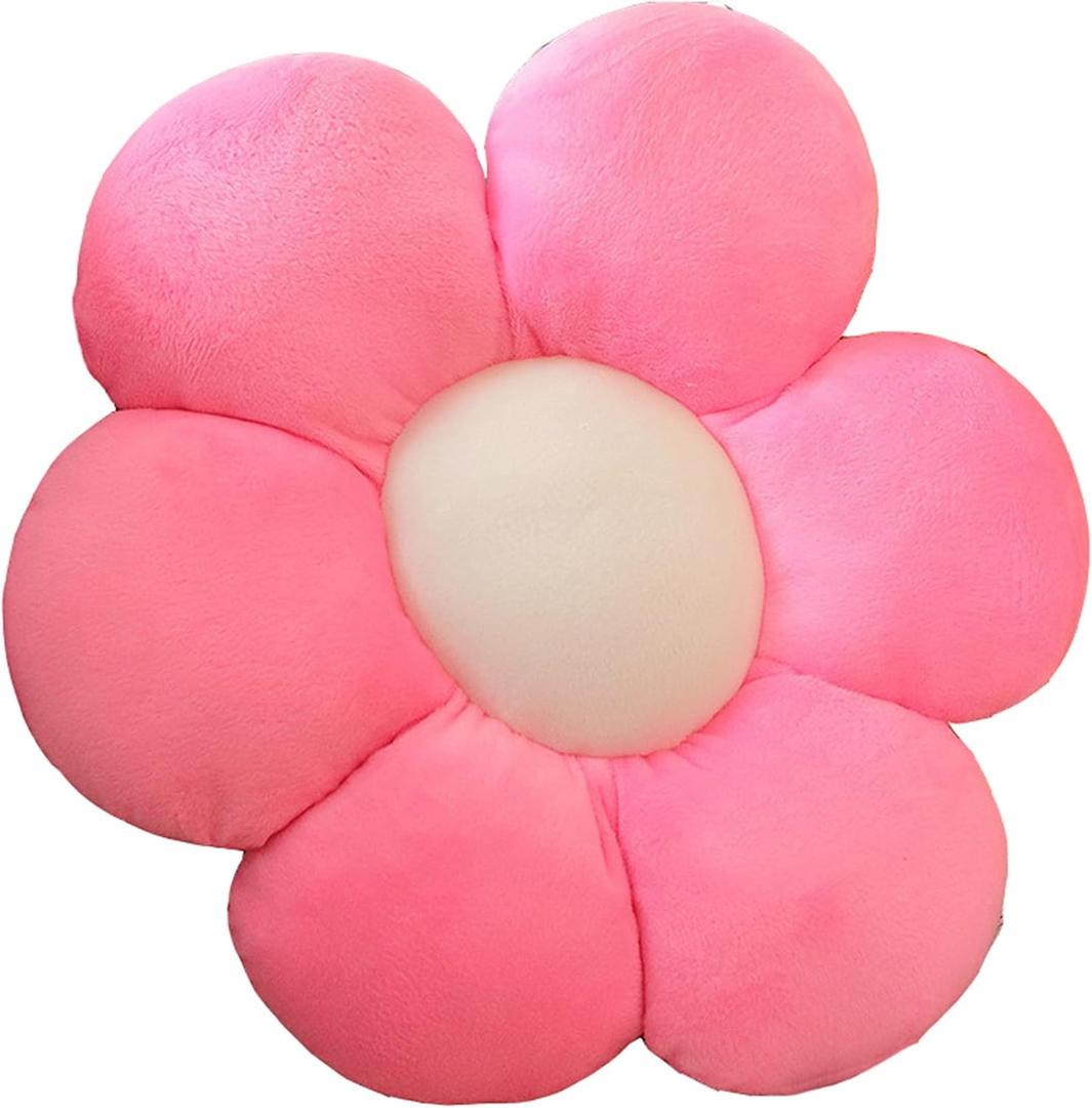 AZCHEN Flower Pillow Patio Furniture Cushions Standard Throw Pillow Home Chair Cushion Decorative Pillow Cushion (11.8inch, Pink), 1 Count
