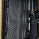 Rfiver Mobile TV Cart Rolling TV Stand with Power Outlet for 32-75 Inch Screens, Portable TV Stand on Wheels with Height Adjustment, Outdoor TV Mount Stand with Shelf Holds up to 88lbs for Home Office