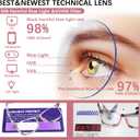 SIGVAN Progressive Multifocal Computer Glasses Women Men Blue Light Blocking Reading Glasses Spring Hinge Readers