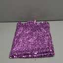 Women's Sparkly Sequin Dress Spaghetti Strap Glitter Party Cocktail Clubwear Sexy Mini Dresses Purple, XXL
