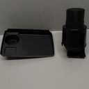 This Hill Cup Holder Tray for Car, 2 in 1 Detachable Car Food Table Tray with Solid Base & Phone Slot, Car Cup Holder Expander with 360Rotation Tray for Travel Road Essentials