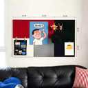 6 Pack Large Felt Bulletin Board, 15.7" Self-Adhesive Tiles, 4-Color, 15.7 x 15.7 x 0.31 in-6pcs