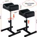 Pedicure Manicure Footrest Adjustable Height Stand Beauty SPA Salon Nail Care Black