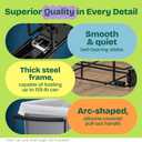 Pull Out Trash Can Under Cabinet Shelf - Under Sink Trash Can Pull Out Slider for 3040 Quart Cans Up to 125 lb - Cabinet Trash Can Pull Out Kit w/Garbage Bag Holder - (Can Not Included)
