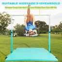 MARFULA Gymnastic Bar with 4 ft Inner Width 5 ft Adjust Height for Kids Kip Bar with 350 lbs Gymnastic Training Equipment for Kids 3-15 Years Home and Club Use, 4Ft Base Length + 5Ft Height