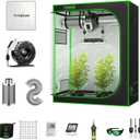VIVOSUN GIY 4x2 Grow Tent Complete System, 4 x 2 ft. Grow Tent Kit Complete with VS1000 Led Grow Light, 4 Inch 203 CFM Inline Fan, Carbon Filter and 8 ft. Ducting Combo, 48" x 24" x 60"