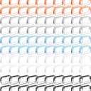 100 Pcs Clear Makeup Bags Bulk Graduation/Dad Gifts Bag Tsa Approved Toiletry Bag for Travel Transparent Cosmetic Bag PVC Waterproof Travel Small Pouches with Zipper for Men and Women (Multicolor)