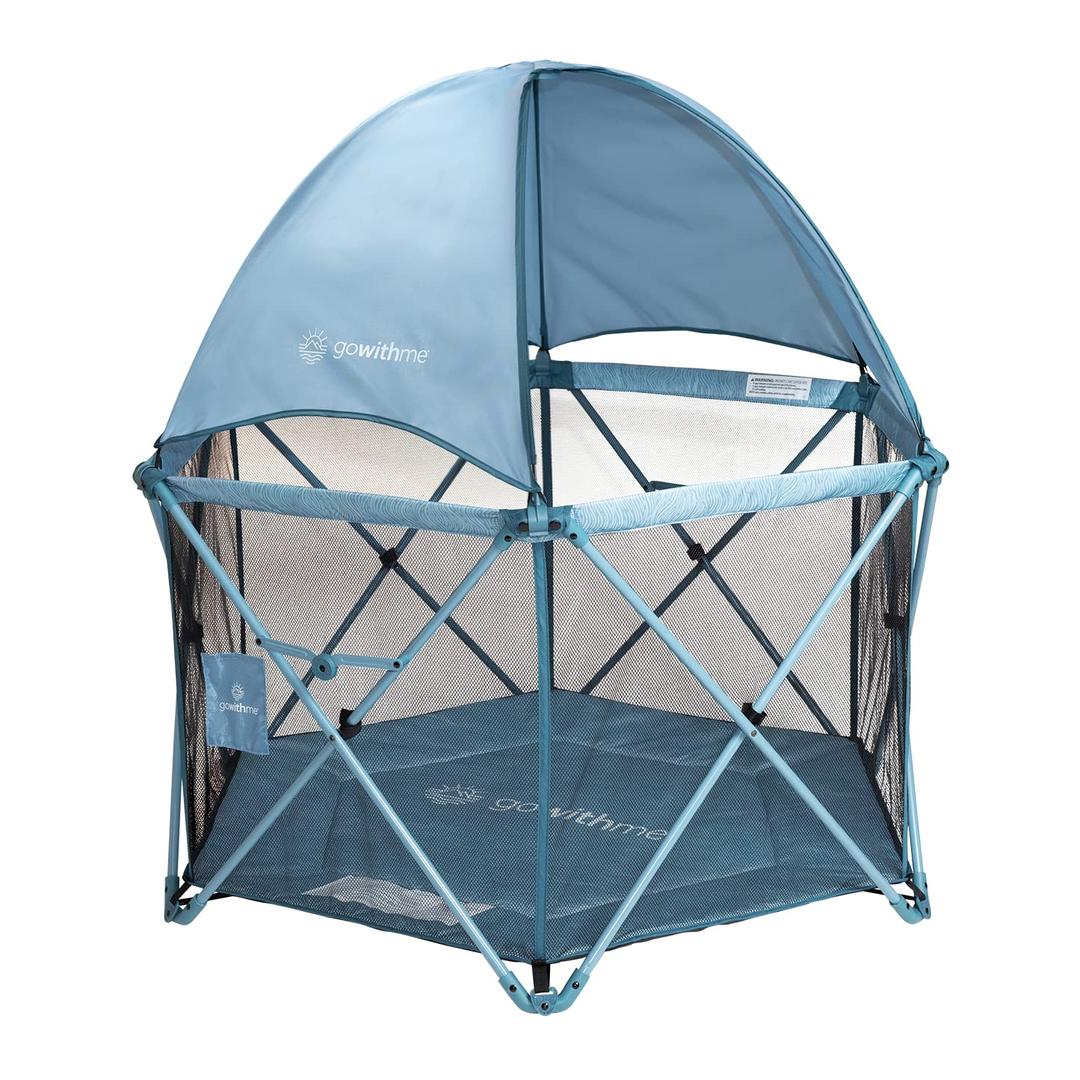 Baby Delight Go with Me Eclipse Deluxe Portable Playard, Blue Wave