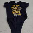 Smack Apparel Michigan Football Fans. Too Cute (Anti-Ohio State) Navy Onesie or Toddler Tee (NB-5/6T)