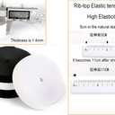 FHQHTH Fuzzy Faux Fur Leg Warmers Fur Heels Long Boots Cuff Cover has Elasticity One Pair Dionysia Boot cover Carnival 18" (Grey)