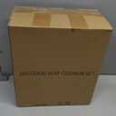 downluxe Outdoor Chair Cushions 24x24 with Removable Cover, Waterproof Patio Furniture Cushions, Deep Seat Cushions for Outdoor Furniture with Backrest for Sofa, Couch and Patio Chairs, Khaki