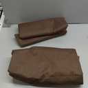 80 Inch Wide Black Pinch Pleated Curtains 80 x 120, Thermal Insulated Noise Cancelling Living Room Office Drapes 120 Inches Long, Patio Sliding Glass Door Window Curtain 2 Panels, Cappuccino