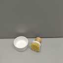 SUBEKYU Bamboo Dish Brush, Kitchen Dish Scrubber Brush with Soap Dispenser, Natural Wooden Dishwashing Brush for Cleaning Dishes/Pans/Pots, Built-in Scraper, Sisal Bristles,1 Set