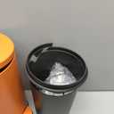 TIPGO Small Trash Can with Lid Soft Close, 4.5 Liters / 1.2 Gallon Bathroom Garbage Can, Mini Step Trash Bin, Stainless Steel Wastebasket for Bathroom, Bedroom, Office (Orange)