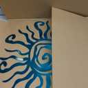 Riverside Designs Wacky Sun Metal Wall Art Indoor/Outdoor Decor - 12" Teal Rust Proof Wall Sculpture - Made in USA - Ideal for Bedroom, Garden, Home, Patio and Farmhouse