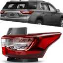 LED Outer Tail Light - Brake Taillight Compatible with Chevy Traverse 2018-2021 - Rear Lamp Assembly Replacement for 84618032 and GM2805130 - Outer Passenger Right Side