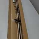 Antique Bronze Curtain Rods for Windows 16 to 86 Inch, 1 Inch Diameter Blackout Curtain Rod with Aluminum Cylinder Finials and Full Surround Brackets, Drapery Rod for Wall and Ceiling Mount