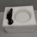 1-Light Globe Chandelier, Modern Gold Pendant Lights, Smoke Grey Globe Hanging Light Fixture for Kitchen Island, Bedroom, Bedside, Living Room, Dining Room, Hallway, MAX 59 in Height (Black with Milk White Lampshade)