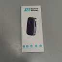 COMSOON Bluetooth Receiver for Car, Noise Cancelling 3.5mm AUX Bluetooth Car Adapter, Wireless Audio Receiver for Home Stereo/Wired Headphones, Hands-Free Call, 16H Battery Life - Black+Silver