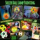 Paint Your Own Soccer Ball Lamp Kit, Soccer Gifts 3D Night Light, Art Supplies Creativity Arts and Crafts for Kids Ages 8-12, Birthday Christmas Gifts for Boys Girls Ages 3 4 5 6 7 8 9 10 11 12+