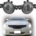 2-Pack H11 Clear Lens Halogen Fog Light Replacement for Altima/Maxima/Sentra/Infiniti Driver and Passenger Side NI2593117, NI2592117