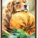 Rustic Walnut 24x36 Frame - Single Frame, 24 x 36 Poster Frame for Artwork, Puzzles, Photos and Movie Posters Picture Frames, Perfect Christmas Frame