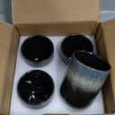 Large Ceramic Tea Set, Chinese Tea Cup, Coffee Cup, Ceramic Mate Tea Cup Set 4 Piece (gradient color)