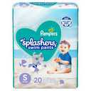 Pampers Swim Diapers - Splashers - Size S, 20 Count, Gap-Free Disposable Baby Swimming Pants