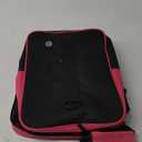 Himal Bowling Ball Bag for Single Sphere - Bowling Ball Tote Bowler's Bag with Padded Sphere Holder - Fits Bowler's Shoes Up to Mens Size 14 (Pink)