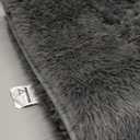 OLANLY 2x4 Machine Washable Runner Rugs for Hallway, Soft Fluffy Shaggy Bedside Rugs for Bedroom, Living Room, Indoor Floor Carpet for Kids Girls and Boys, Nursery Rooms, Home Decor Aesthetic, Grey