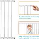 Window Safety Guards for Children,Adjustable 32.9"-94" Wide Window Guards Kids, Child Safety Guard Prevents Accidental Falls(White, 3 Piece)